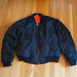 Black bomber jacket men's